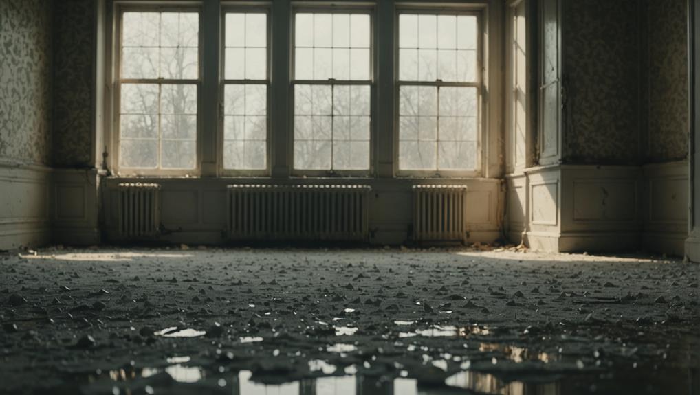 Emergency water extraction equipment in use during burst pipe cleanup in Auburn GA