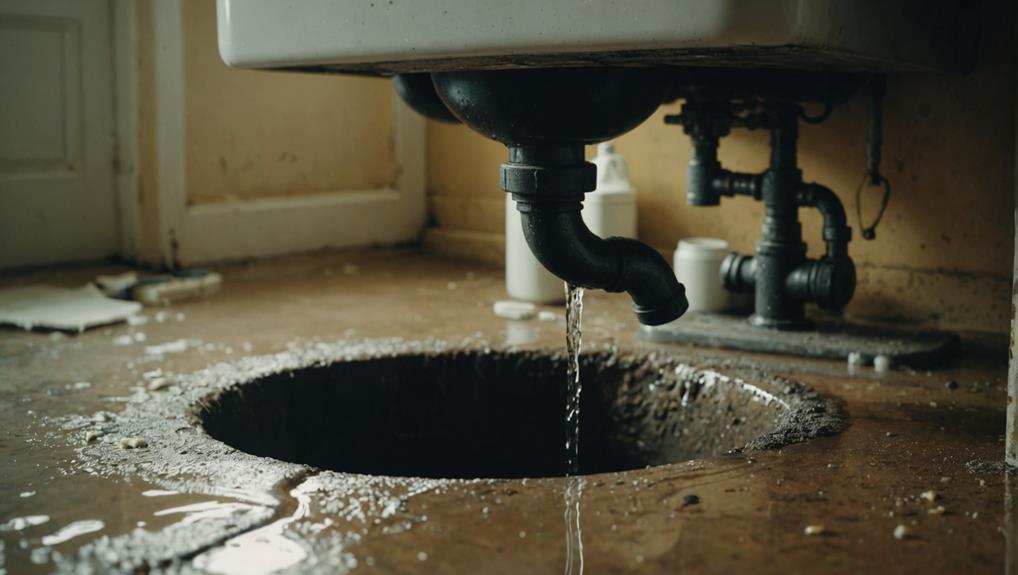 Professional water damage restoration technicians responding to burst pipe emergency